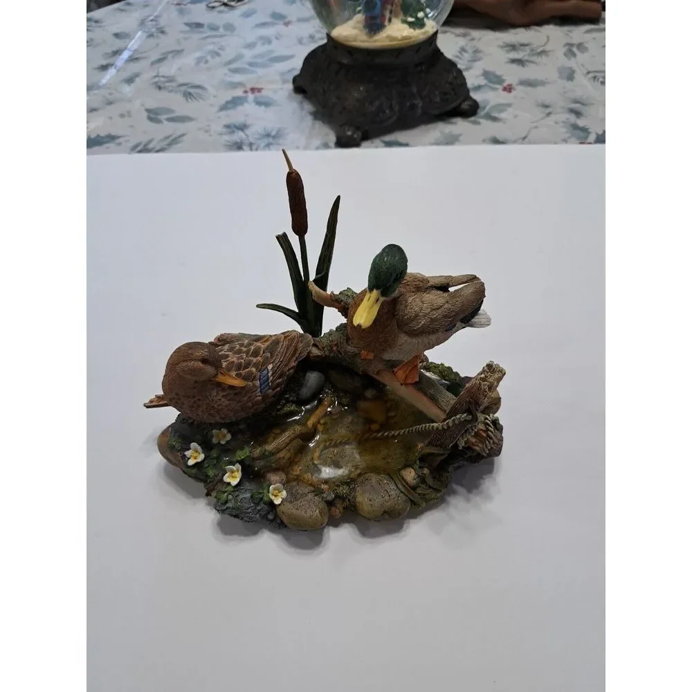 Vintage Lenox Mallards at Cattail Pond Ducks Sculpture‎ Figurine